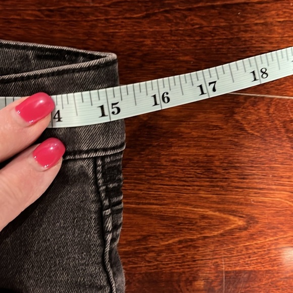 Free People Womens Jeans 28 Dark Gray/Black Skinny Mid-Rise Zip Pockets & Ankles - Picture 12 of 15
